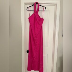 BHLDN One Shoulder Pink Dress